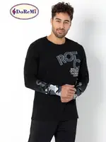 Cepli Erkek Homewear Erkek Pijama Takımı DoReMi Siyah görsel 6