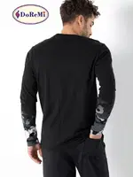 Cepli Erkek Homewear Erkek Pijama Takımı DoReMi Siyah görsel 7