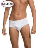 DoReMi Erkek Penye Slip Külot Beyaz detay görünüm
