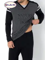 DoReMi Erkek Pijama Takımı Antrasit Melanj görsel 7