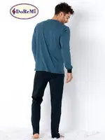 V Yaka Spor Erkek Pijama Takımı DoReMi görsel 8