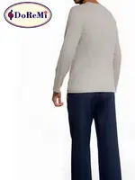 DoReMi V Yaka Erkek Pijama Takımı 002-000466 Gri-Mavi görsel 4