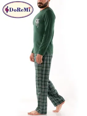 DOREMI Bisiklet Yaka DoReMi Erkek Pijama Takımı - Alternatif Görünüm