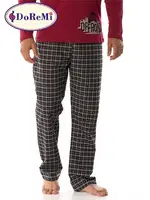 DoReMi Kareli Bordo Erkek Pijama Takımı 002-000332 Bordo görsel 6