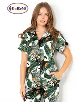 DoReMi Ivied Kısa Kollu Bayan Pijama Takımı Desenli görsel 7