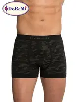 DoReMi Kamuflaj Erkek Boxer Haki Haki-Siyah detay görünüm