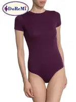 DoReMi Kısa Kollu Body Mor detay görünüm