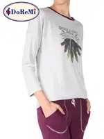 Doremi Kız Çocuk Pijama Takımı Gri Melanj farklı açı