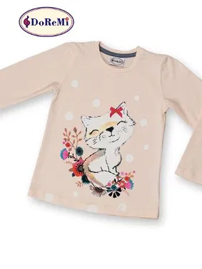 DOREMI Kız Çocuk Uzun Kol Pijama Takımı DoReMi - Alternatif Görünüm