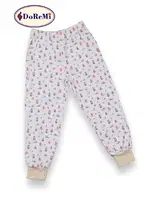 Tavşan Desenli Kız Çocuk Pijama Takımı Bej farklı açı