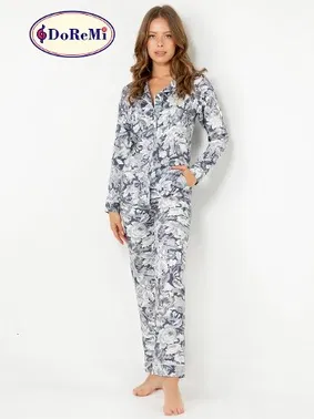 DOREMI DoReMi Mist Flower Uzun Kollu Bayan Pijama Takımı