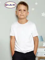 DoReMi Pamuklu Erkek Çocuk Fanila Beyaz