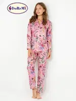 DoReMi Rosy Uzun Kollu Bayan Pijama Takımı Desenli görsel 4