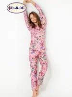 DoReMi Rosy Uzun Kollu Bayan Pijama Takımı Desenli görsel 8