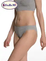 DoReMi Gri Seamless Modal Dantelli Slip Külot Gri Melanj farklı açı