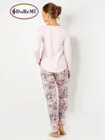 DoReMi Soft Style Bayan Pijama Takımı Toz Pembe görsel 4