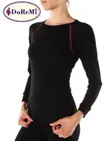 Doremi Termal Bayan Üst İçlik Siyah farklı açı