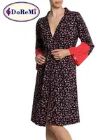 Doremi Uzun Kollu Penye Sabahlık Desenli