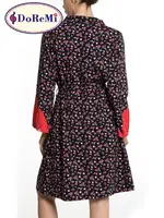 Doremi Uzun Kollu Penye Sabahlık Desenli farklı açı