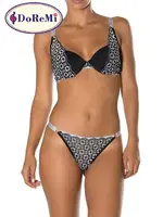 DoReMi Violet Push-Up Dolgulu Dantel Detaylı Sütyen Takım Siyah detay görünüm