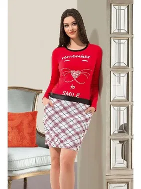 Derya Kurşun Ekose Desenli Tunik Derya Kurşun 946