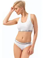 Elegant Beyaz Spor Sütyeni Ve Bikini Külotlu Takım 23003-YG Öztaş Beyaz