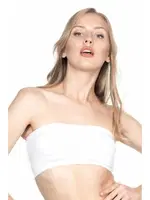 Emay Dikişsiz Pedli Straplez Büstiyer 4022 Beyaz görsel 4