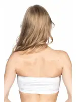 Emay Dikişsiz Pedli Straplez Büstiyer 4022 Beyaz görsel 5