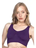 Emay Dikişsiz Sporcu Büstiyer 4001 Mor görsel 17