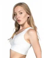 Emay Dikişsiz Sporcu Büstiyer 4001 Beyaz görsel 8