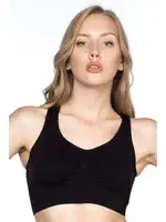 Emay Dikişsiz Sporcu Büstiyer 4001 Siyah görsel 22