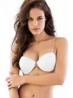 Emay Sırtı Şeffaf Strablez Sütyen Push-Up 722 Beyaz farklı açı