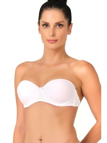 Emay Sırtı Şeffaf Straplez Desteksiz Sütyen 701