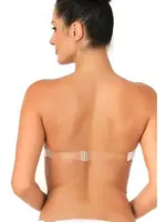 Emay Sırtı Şeffaf Straplez Desteksiz Sütyen 701 Ten görsel 5