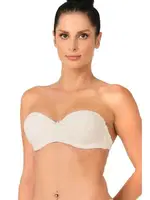 Emay Sırtı Şeffaf Straplez Desteksiz Sütyen 701 Ekru görsel 8