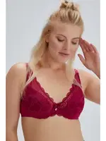 Emmly Balenli Kaplı Üçgen Tek Sütyen Eros ERSK310 Vişne görsel 5