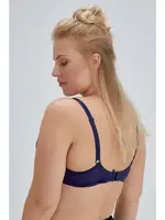 Emmly Balenli Kaplı Üçgen Tek Sütyen Eros ERSK310 Lacivert detay görünüm