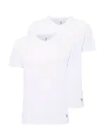 Erkek Yuvarlak Yaka Kısa Kol Atlet 2 Li US. POLO ASSN. 80197 Beyaz detay görünüm