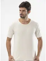 Erkek İnterlok O yaka Fanila Türen 106/KREM Krem görsel 5