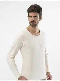 Türen Erkek İnterlok Uzun Kollu Fanila Türen 116/KREM