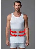 Erkek Korse Atlet (1 beden küçültür) Eros ERS060 Beyaz