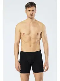 Cacharel Erkek Likralı Uzun Boxer Bel Bantlı Cacharel 1336/SİYAH