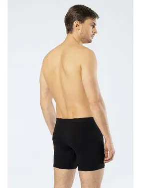 Cacharel Erkek Likralı Uzun Boxer Bel Bantlı Cacharel 1336/SİYAH - Alternatif Görünüm
