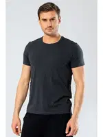 Erkek Likralı V Yaka T-shirt Cacharel 1332/SAKS Saks