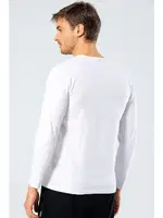 Erkek Uzun Kollu T-Shirt Cacharel 1333/BEYAZ Beyaz farklı açı