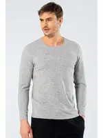 Erkek Uzun Kollu T-Shirt Cacharel 1333/GRİ Gri detay görünüm