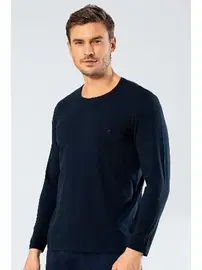 Cacharel Erkek Uzun Kollu T-Shirt Cacharel 1333/LACİVERT