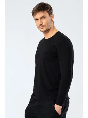 Cacharel Erkek Uzun Kollu T-Shirt Cacharel 1333/SİYAH