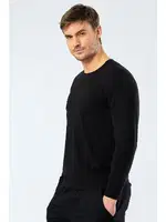 Erkek Uzun Kollu T-Shirt Cacharel 1333/SİYAH Siyah