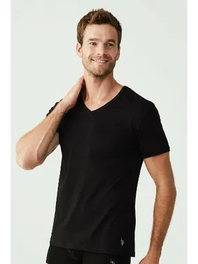 Us. POLO Assn. Erkek V Yaka Kısa Kollu Atlet 2 li Paket Us. POLO Assn. 80199 - Alternatif Görünüm